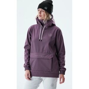 DOPE Nomad Anorak Jacket Purple Womens XS Hooded Pullover Pocket Ski Outdoor EUC
